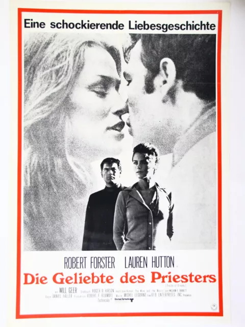 Original Filmposter Filmplakat A1 Die Geliebte des Priesters Robert Foster
