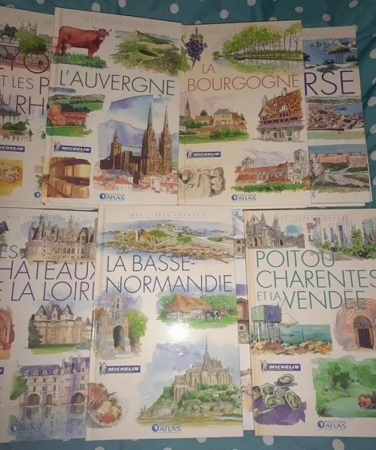 mes Livres de voyages Collection Atlas Michelin 19 volumes de 2007