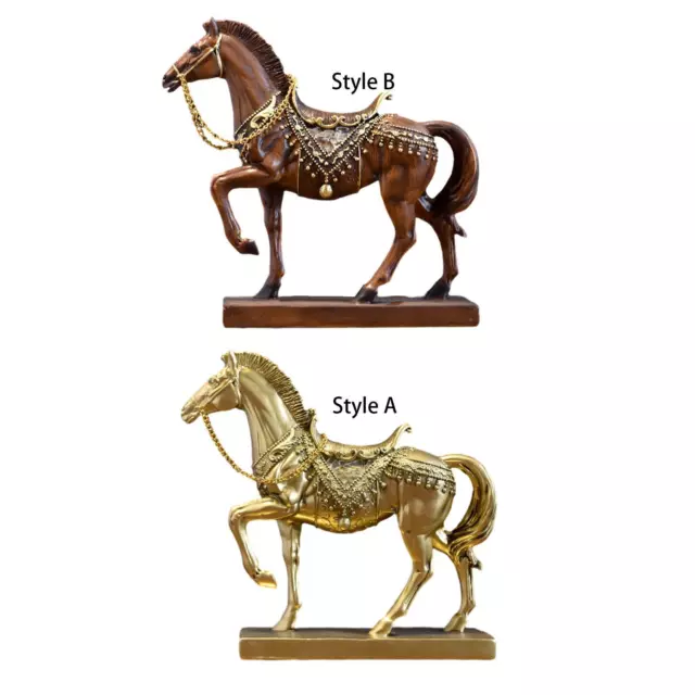 Figurine de cheval, décoration de bureau, Sculpture en résine pour la