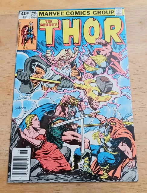 THE MIGHTY THOR 296 high grade newsstand marvel comic book valkyrie avengers
