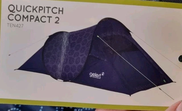 NEW GELERT QUICKPITCH Compact Navy Floral Person Tent