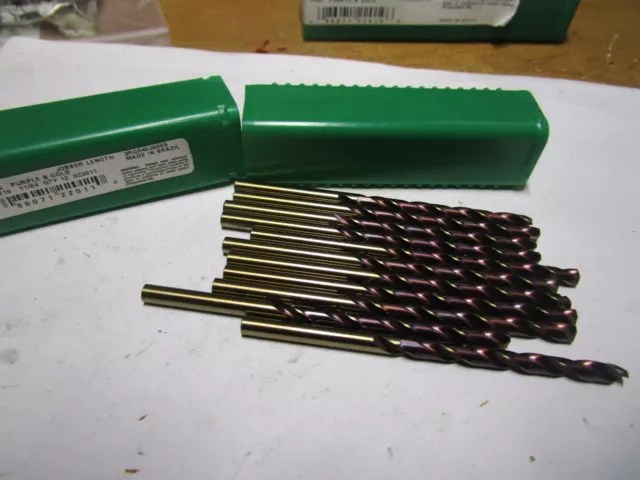 Precision Twist Drill 11/64 in HX10 Jobber Drill  Purple/Bronze Finish QTY 12