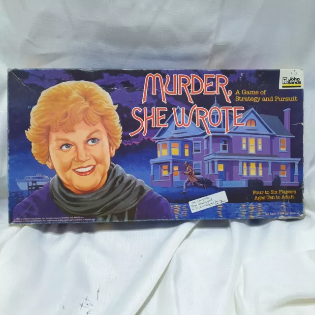 Vintage Murder She Wrote Board Game Not complete Preloved Free Post Aust