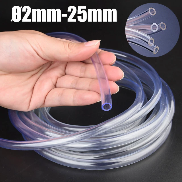 PVC CLEAR PLASTIC Tube Pipe 6mm 7mm 8mm 9mm 10mm 12mm 13mm+more £2.30