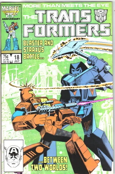 The Transformers Comic Book #18 Marvel Comics 1986 VERY HIGH GRADE NEW UNREAD