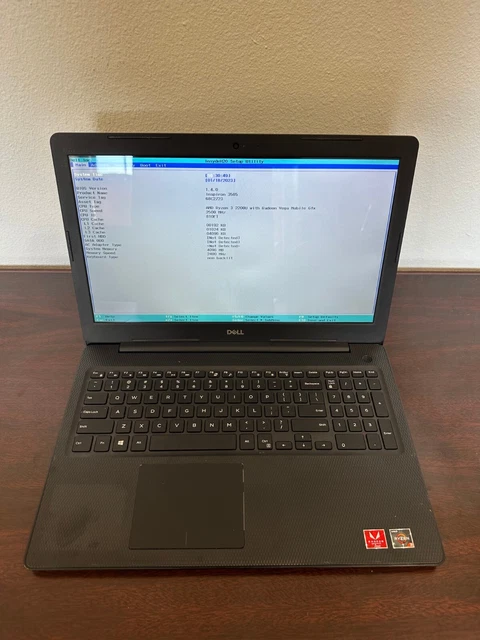 Dell Inspiron 3585 15.6 AMD Ryzen 3 2200U 2.5GHz 4gb RAM No HDD/AC