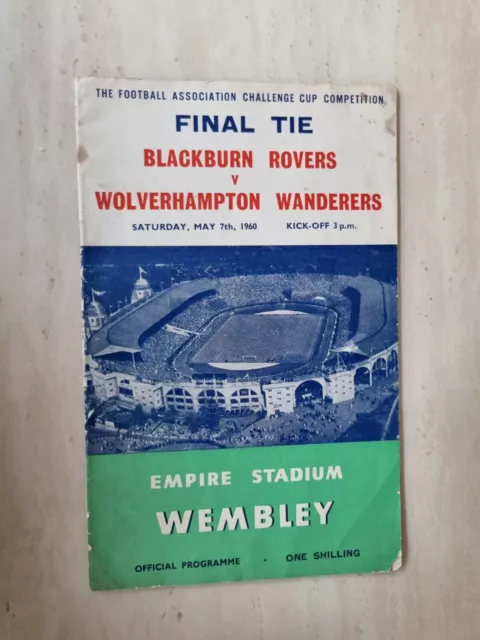 1960 FA Cup Final Blackburn Rovers v Wolverhampton Wanderers -7th May