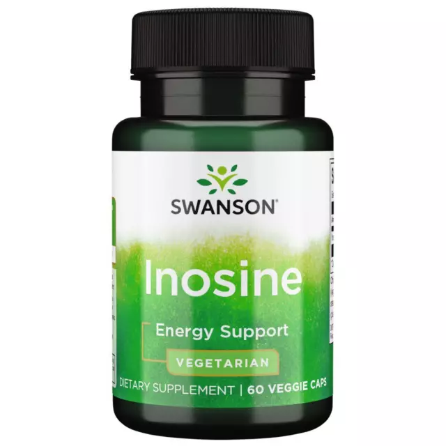 Swanson Inosine 500 mg 60 Veg Capsules, Energy Support, Athletes Supplement
