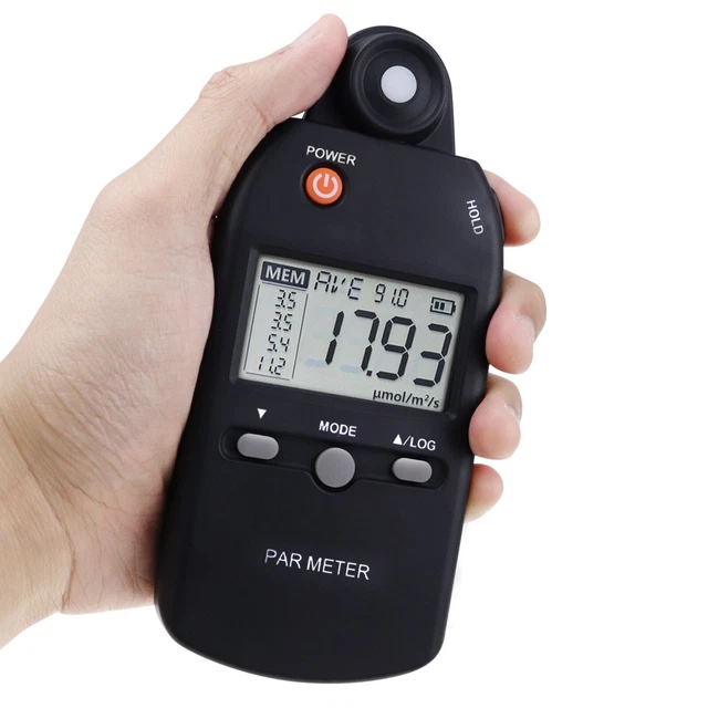 FULL-SPECTRUM QUANTUM PAR Meter Advanced PPFD Meter Measure Grow Light ...
