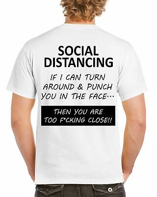 Social Distancing Funny T-Shirt Isolation Lockdown Tshirt Lock Down Novelty Tee