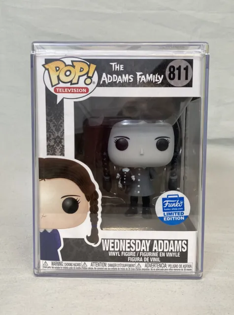 Funko Pop! Addams Family Wednesday Addams 811 Funko Shop Exclusive w/ Hard Stack
