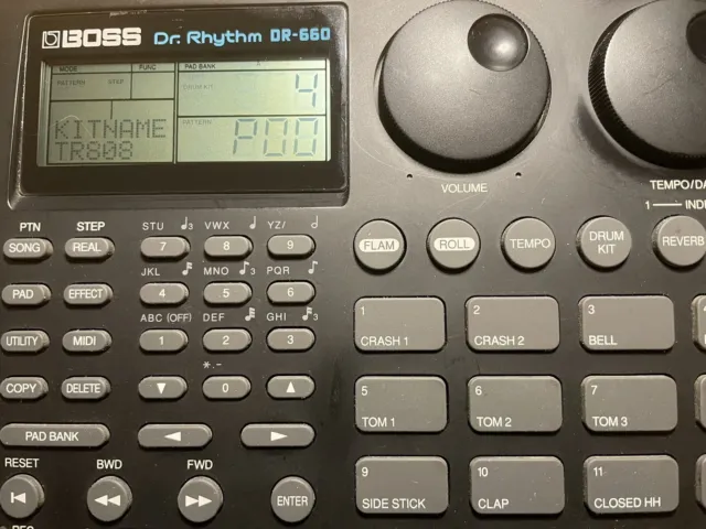 BOSS/ROLAND DR-660 Dr Rhythm Drum Machine - With PSU and manual