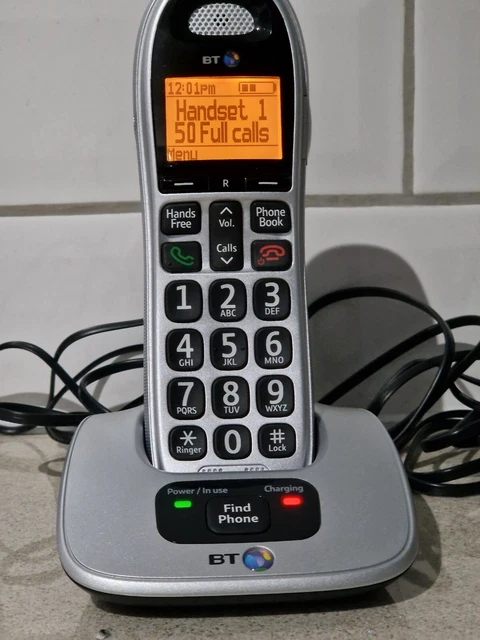 BT 4000 telefono cordless con pulsante grande con vivavoce apparecchio acustico compatibile