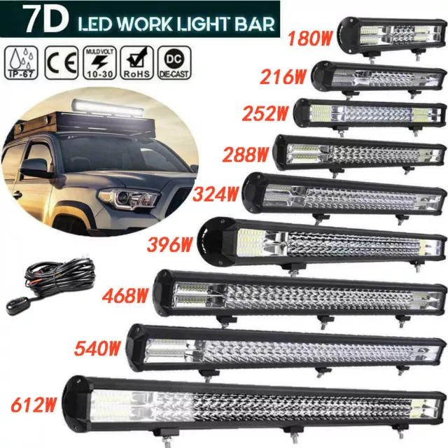4~45'' LED Arbeitsscheinwerfer Auto Offroad SUV Auto Light bar Lichtbalken 12V