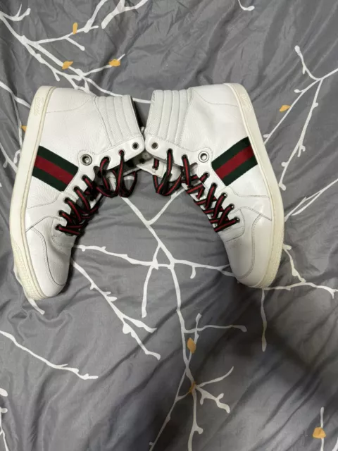 Gucci Coda Stripe High Top 221825 Sneakers 10½G / 11 ½ US Retail price $750.00