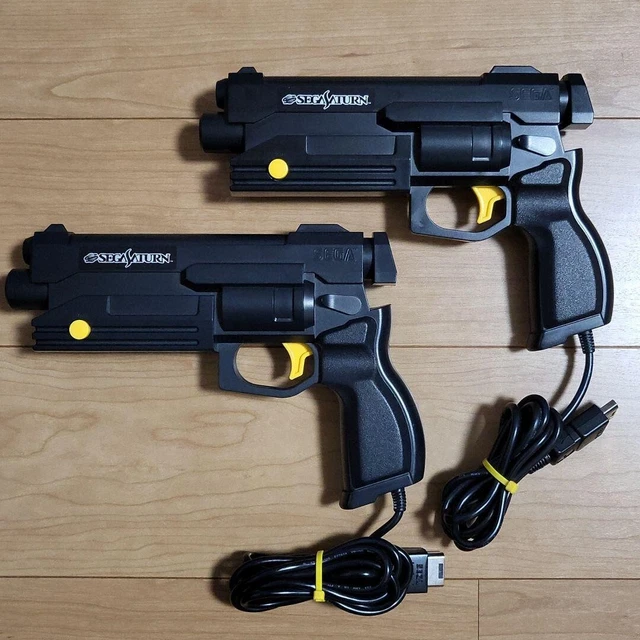 Manette Pistolet SEGA Saturn Virtua Stunner HSS-0122 - Noire - Occasion (rayures, Saleté)