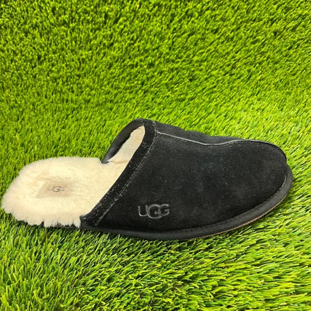 UGG Scuff Mens Size 10 Black Casual Comfort Suede Slip On Slipper 1101111