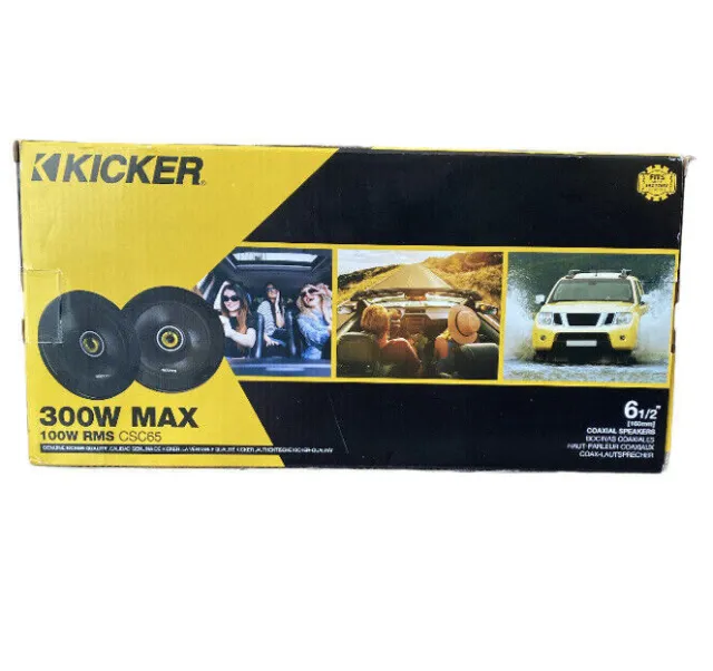 Kicker CSC654, CS Series 6.5" 2 Way Coaxial Car Speakers  (46CSC654)