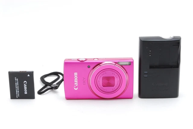 CANON IXY 140 Digital Camera Pink 10X Optical Zoom Used