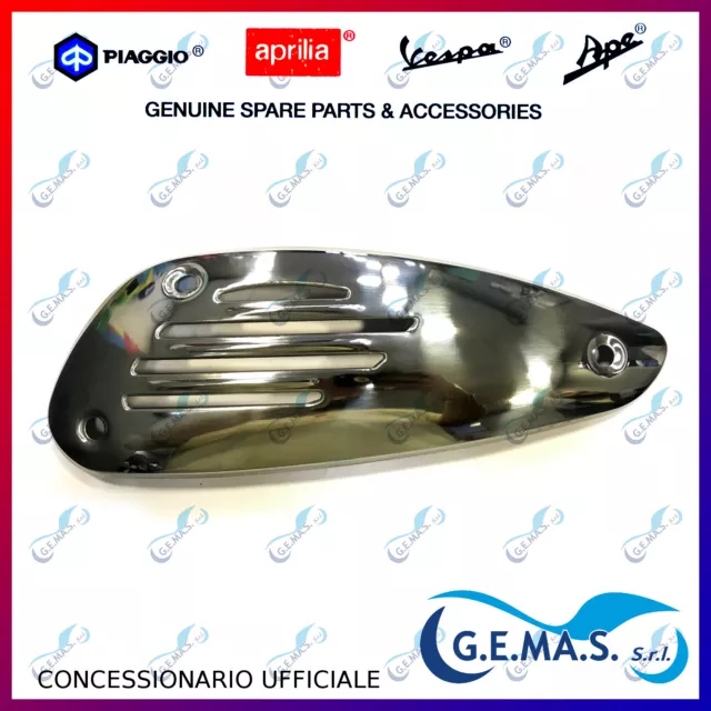 Griglia protezione marmitta cromata Piaggio Liberty Vespa ET4 50 125 150 8454655