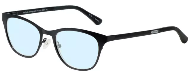 Eyebobs Irregular Curvas Damas Luz Azul Bloque Diseñador Gafas Brillo Negro