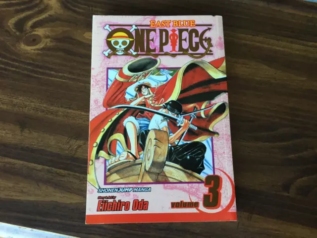 Mangá One piece em inglês versão 3 em 1 VizMedia vários volumes East Blue e  Baroque Works volumes avulsos