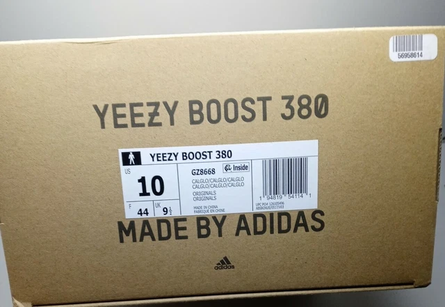 Yeezy 380 box sales dimensions