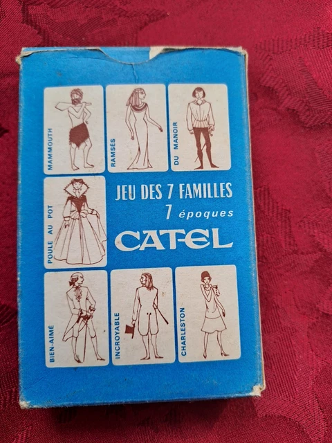 Ancien Jeu De 7 Familles – Métiers – Dos Miroir Caricatures – TRÈS ABÎMÉ