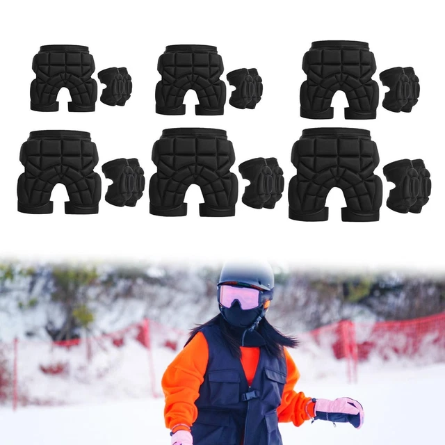 Short De Protection Rembourré Enfant – Ski, Snowboard, Skate, Patinage, EVA 0,9 Pouce, Taille élastique