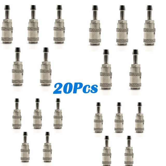 20Pcs/bag NIBP Blood Pressure Cuff Single Tube Air Hose Connector Plug Female