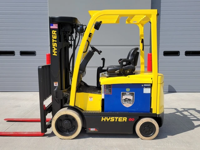 2017 Hyster E60Xn-33 Electric 3 Stage Mast 6000 Lb Side-Shift Cushion Tire