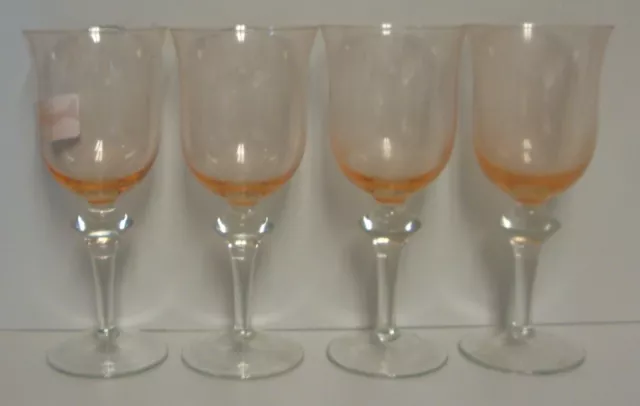 Denby AURORA (ROSE) Wine Glasses  SET OF FOUR More Here 3