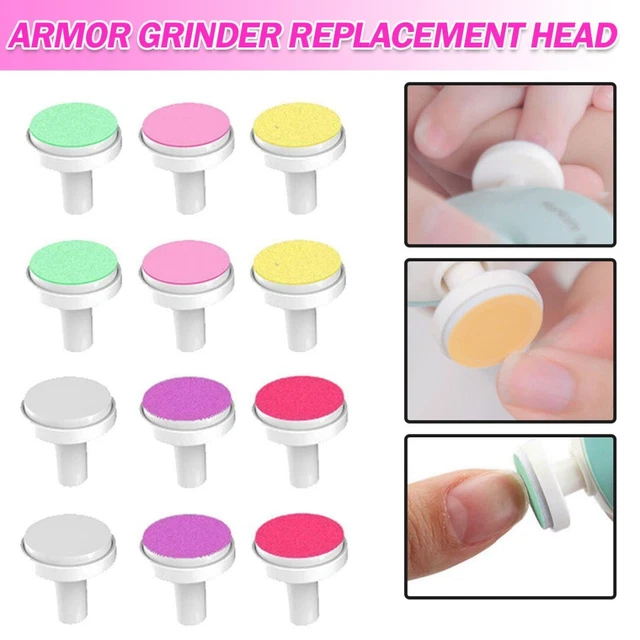 12pcs elektrischer Baby Nagel Trimmer Köpfe Nagelfeile Clipper Kopf B