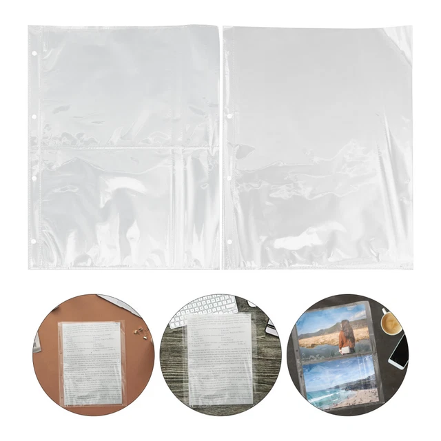 100 Pagine Protettori Per Album Foto Vue-All 5x7 - Tasche Pesanti Senza PVC - Nuove