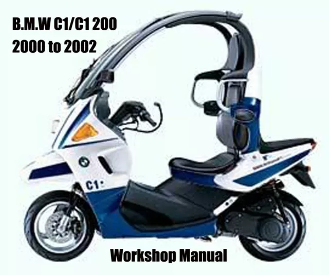 BMW C1 / C1 200 2000 to 2002 WORKSHOP MANUAL - PDF Files