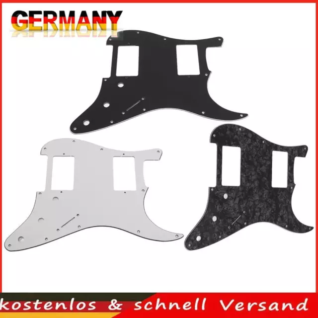 1pc 3ply Strat Pickguard with HH Layout Electric Guitar Panel Parts