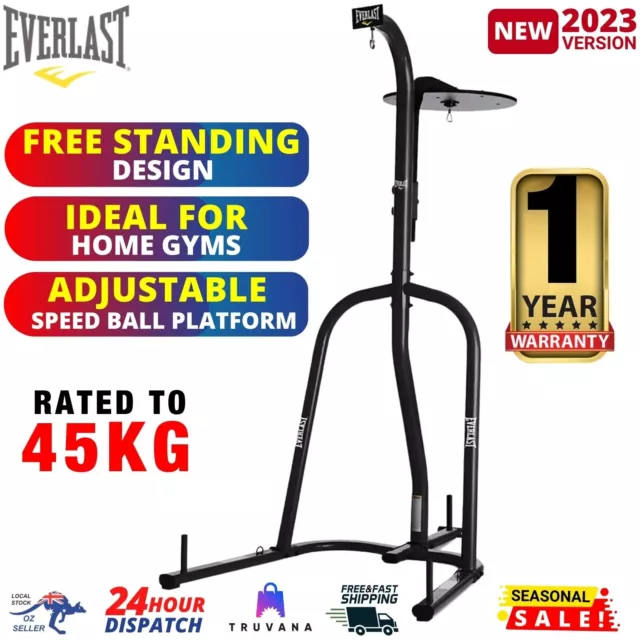 Everlast Heavy Bag and Speedbag Stand Free Standing Design Ideal for Home Gyms