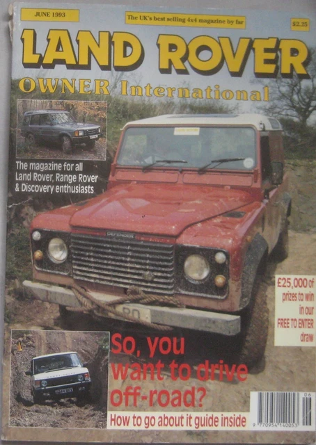 Pic Click Land Rover LAND ROVER OWNER International Magazine June 1993 £6.99 - PicClick UK
