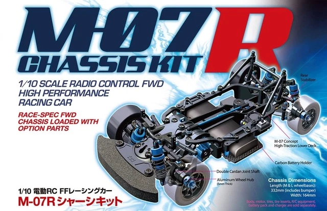 TAMIYA RC M-07R Chassis Kit - Item #47520 - Hop Upped Assembly Kit for ...
