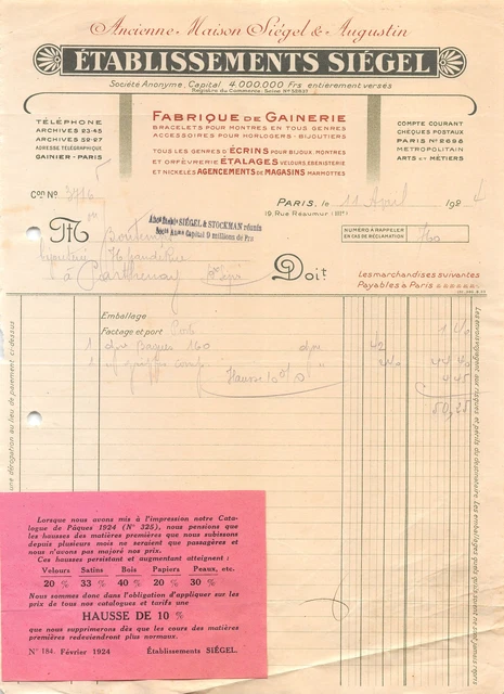 FACTURE AFFR. 2 F Marianne de Gandon et 50 c Chaînes brisées omec Paris