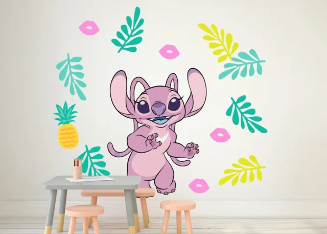 Angel Stitch Disney Decal Wall Sticker Home Decor Art Mural Kids Children Room