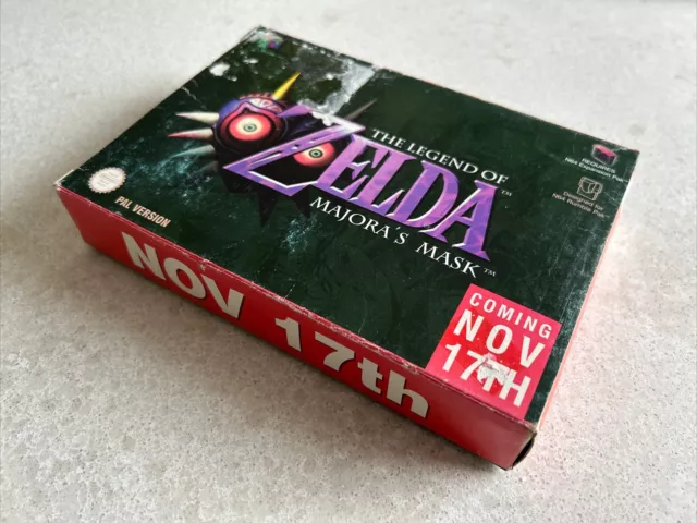 N64 - Zelda Majoras Mask - Rare Promo Release Box Only - Nintendo 64