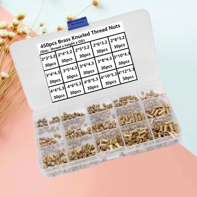 Dadi Zigrinati In Ottone M6 - 4 Pezzi Per Stampanti 3D E Fai Da Te | Testa Zigrinata Per Regolazione Manuale - Foto 12