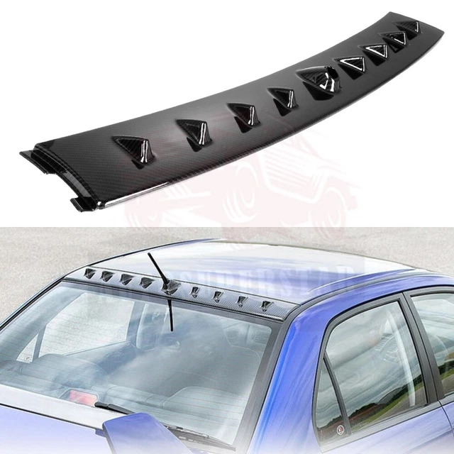 Carbon Fiber Pattern Shark Fin Roof Wing Spoiler For Mitsubishi Lancer EVO 02-07