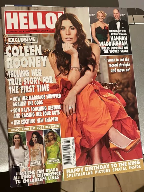 Hello! Magazine 20 November 2023 #1815 Coleen Rooney, Hannah Waddingham