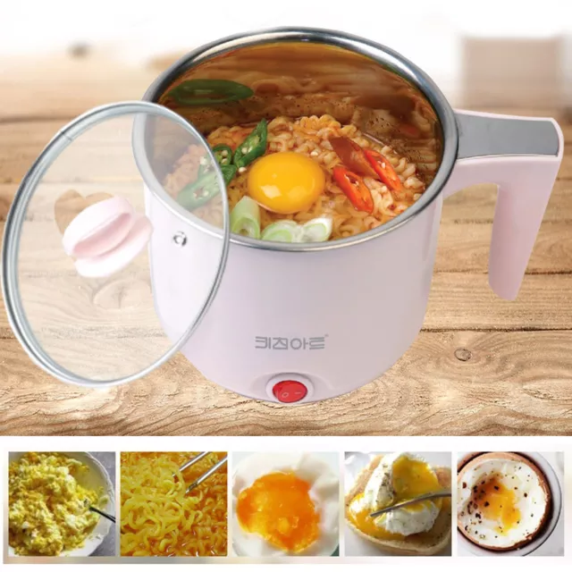 Topwit Electric Hot Pot, Mini Ramen Cooker, 1.6L Noodles Pot,  Multifunctional El