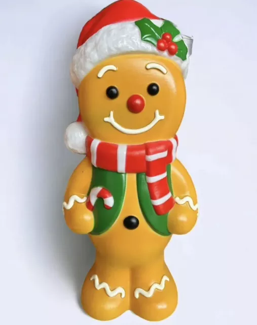 Holiday Time 24" Blow Mold Gingerbread Man Christmas Decoration Holiday In Hand