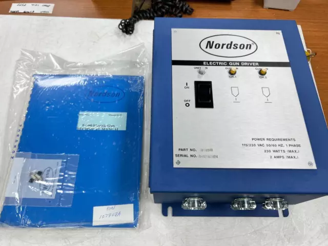 👀 New Nordson 115/230 Vac Electric Gun Driver 1Ø 230 Watt 2 Amp 101084B