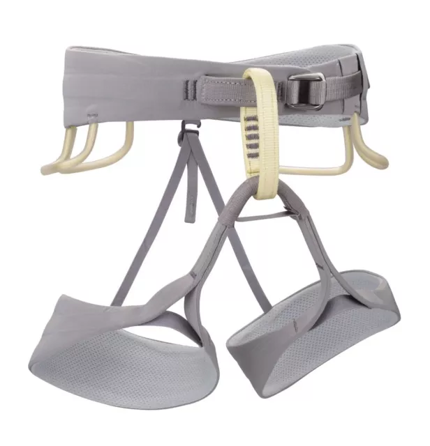 New Black Diamond Solution Climbing Harness - Women's Size Large Grey & Yellow