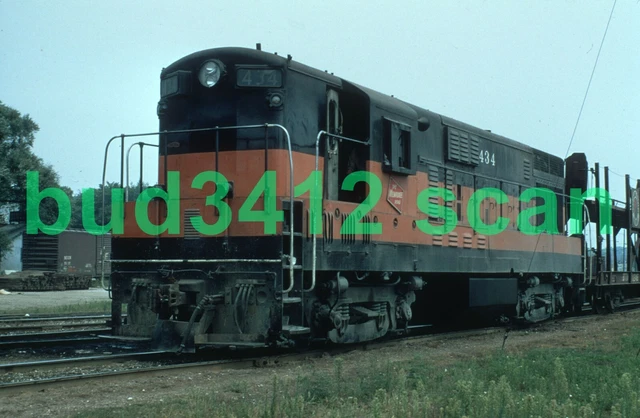 MILW Milwaukee Road H16-44 #434 at ?? 1979 ORIGINAL Slide!